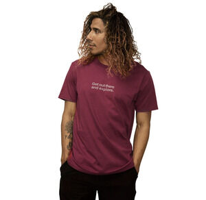 Florence Marine Men's X-Large GOTAE Organic Cotton Maroon Red T-Shirt M8-1